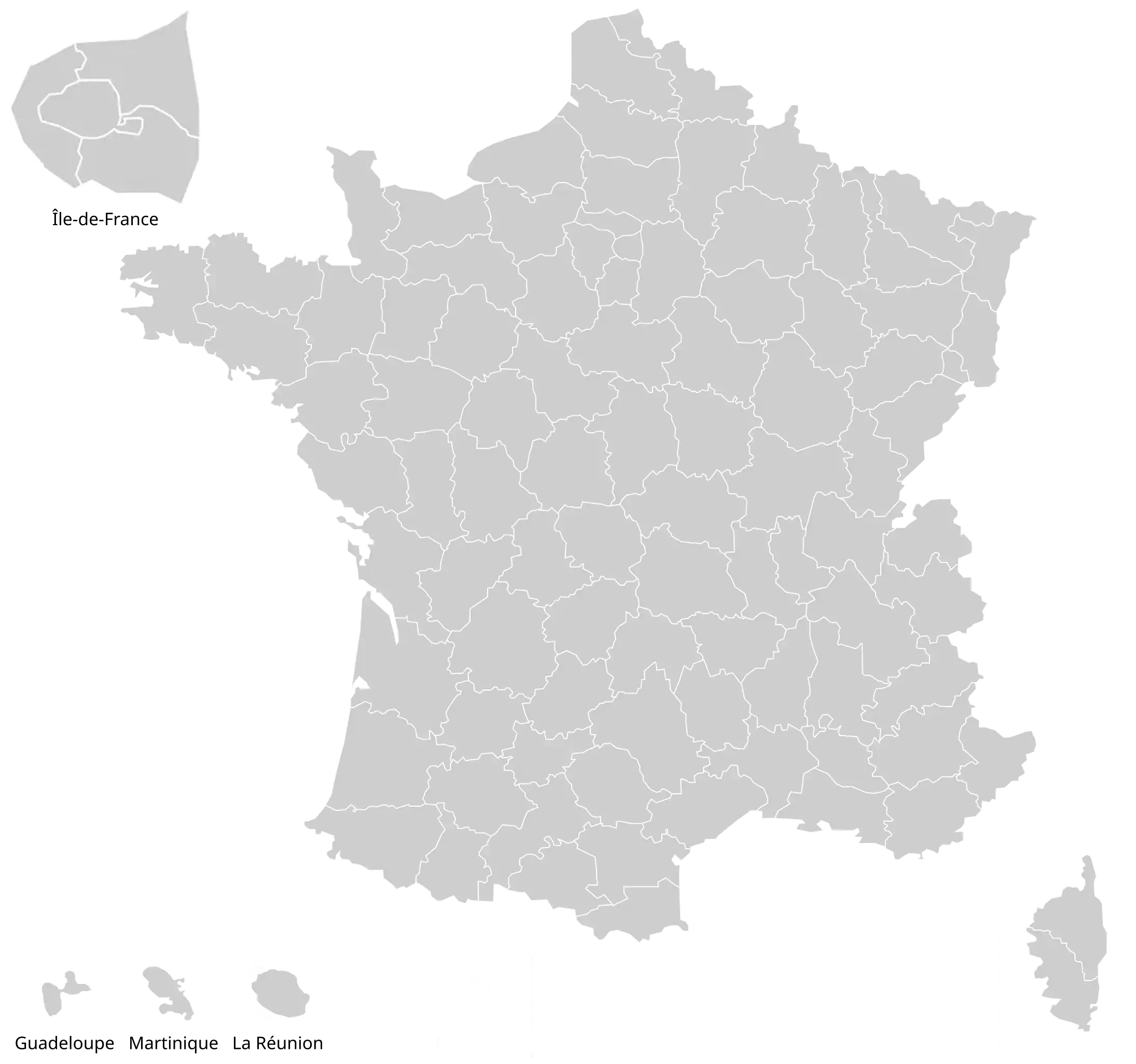 Carte de France Kiné au TOP